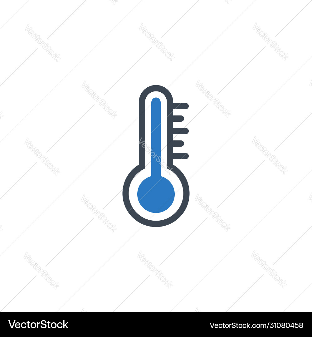 Thermometer related glyph icon Thermometer related glyph icon vector image