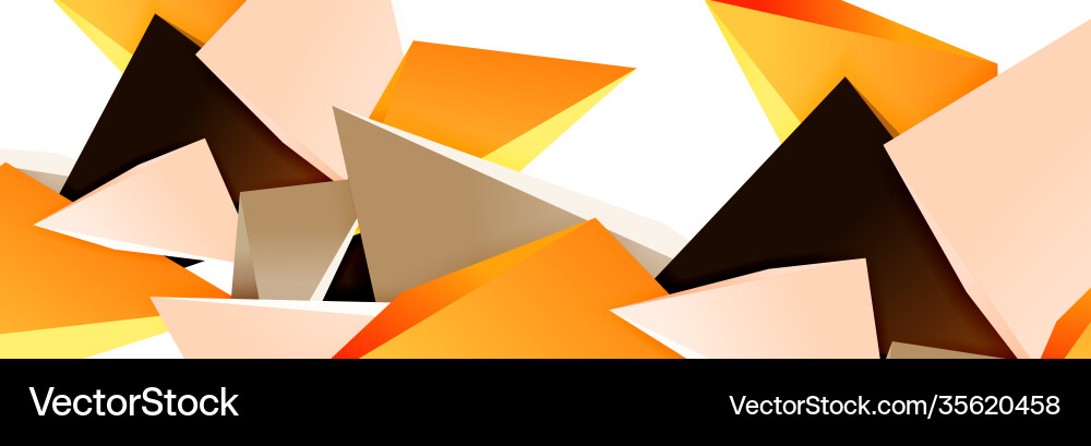Triangle mosaic abstract background 3d triangular Triangle mosaic abstract background 3d triangular Vector Image