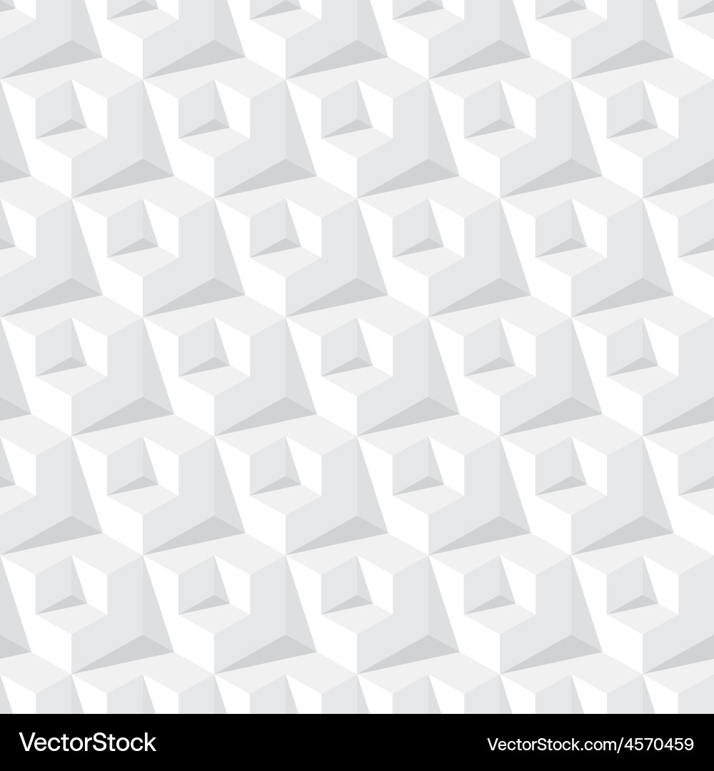 Abstract cube pattern vector image