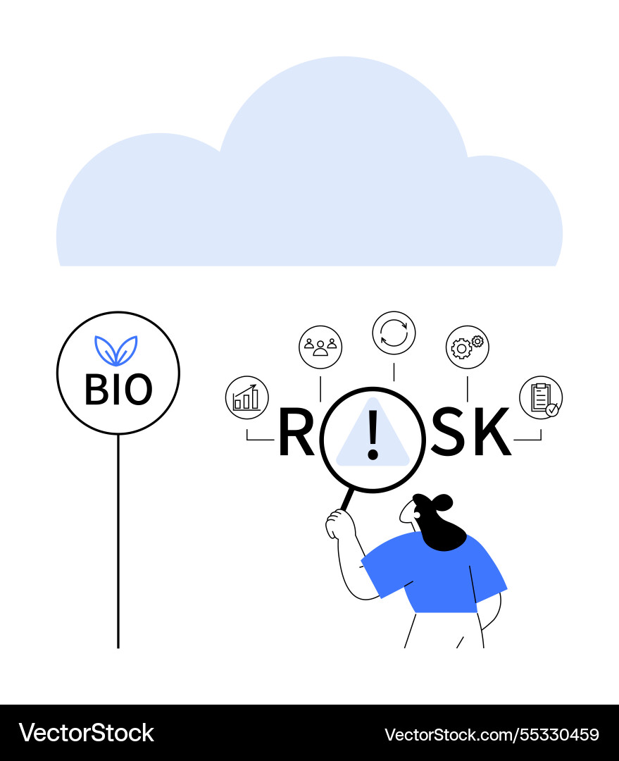 Analyzing risk in bio-based practices Analyzing risk in bio-based practices vector image