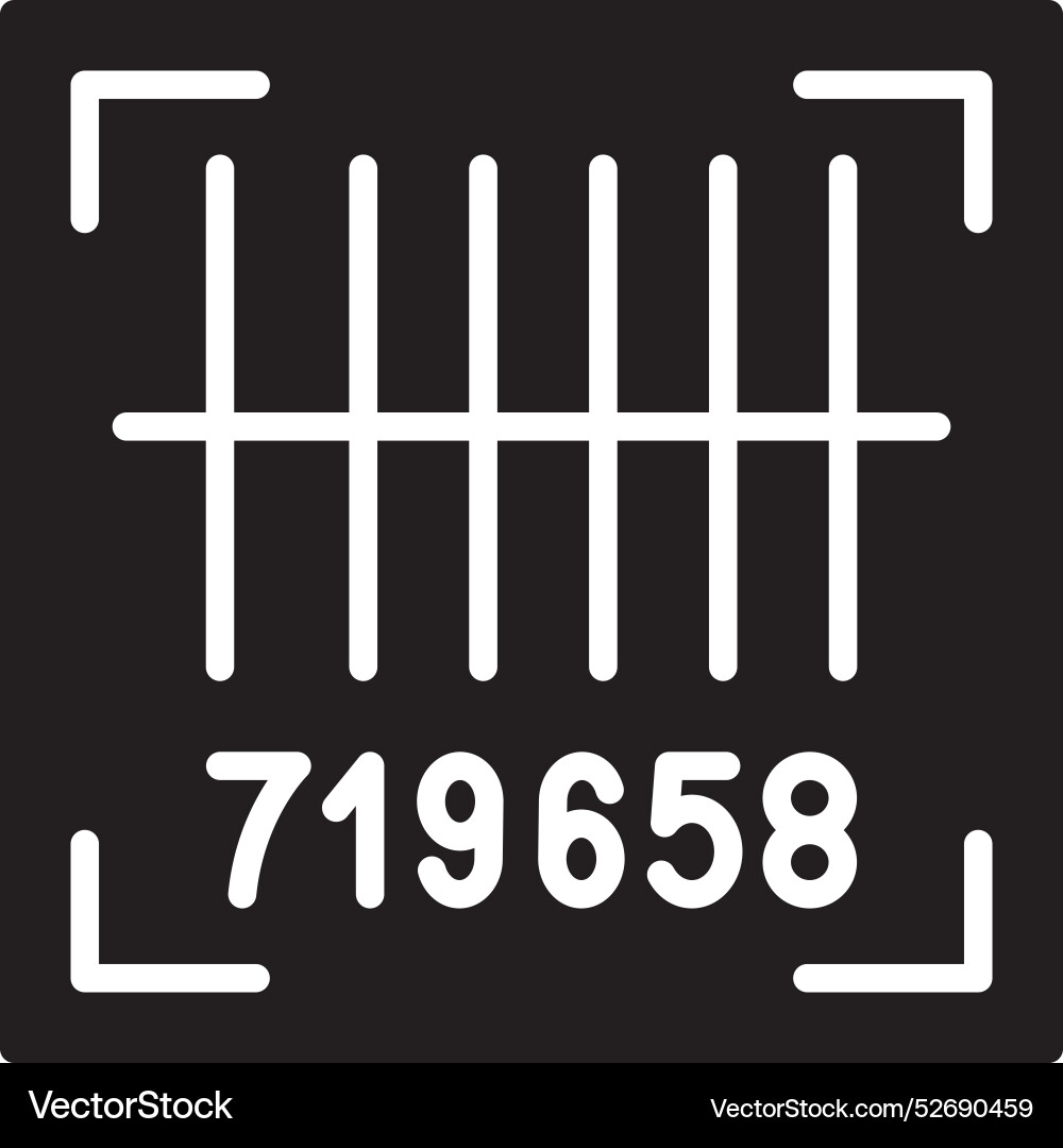 Bar code icon Vector Image