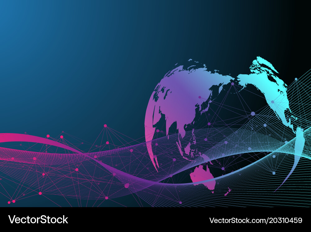 Big data complex graphic abstract background Vector Image
