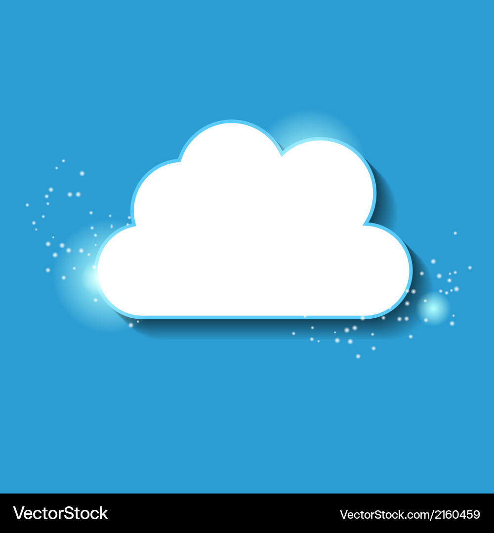 Cloud computing concept vector image