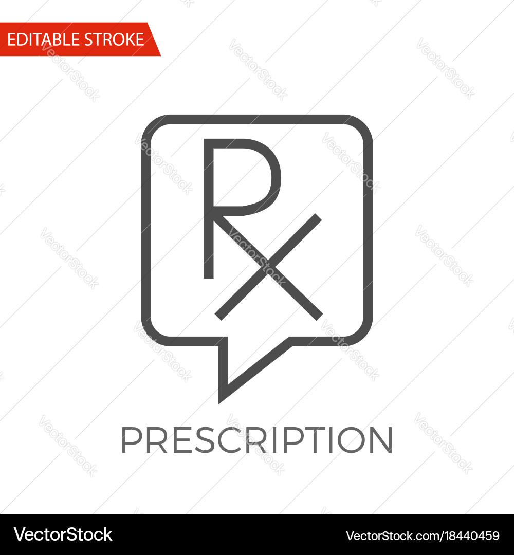 Prescription icon Vector Image