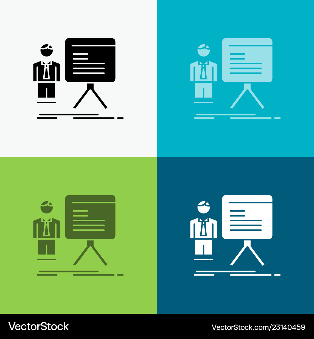 Presentation businessman chart graph progress Presentation businessman chart graph progress Vector Image