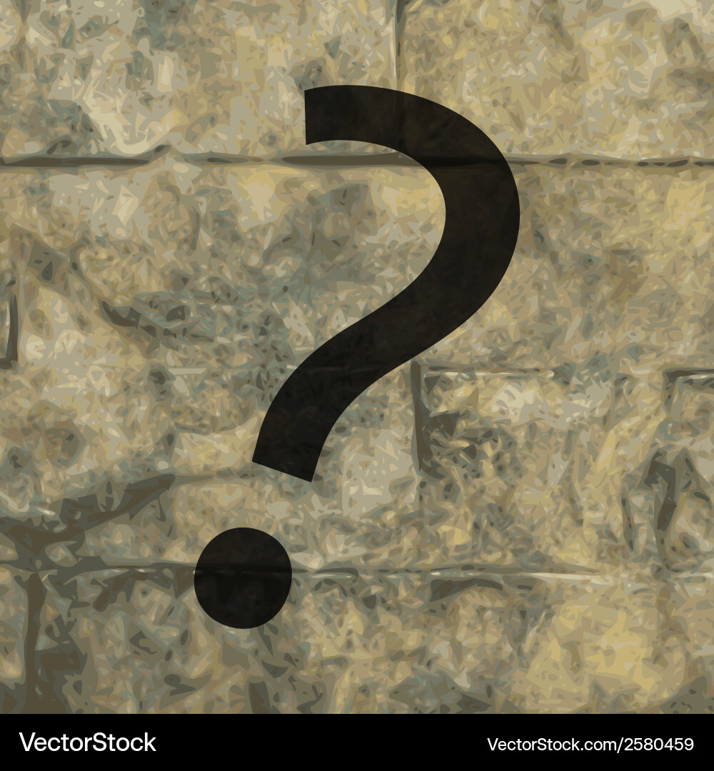Question mark flat modern web button and space vector image