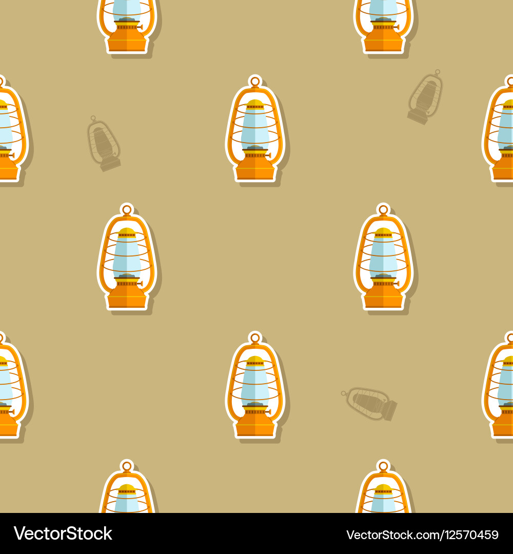 Seamless pattern with lanterns Vector Image