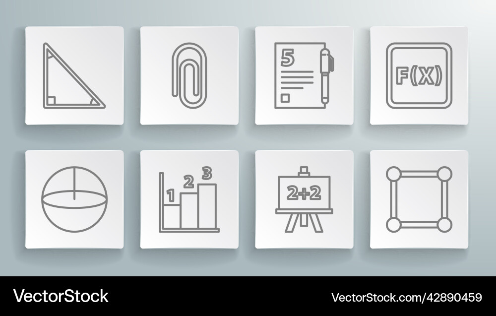 Set line calculator book with word mathematics Set line calculator book with word mathematics Vector Image