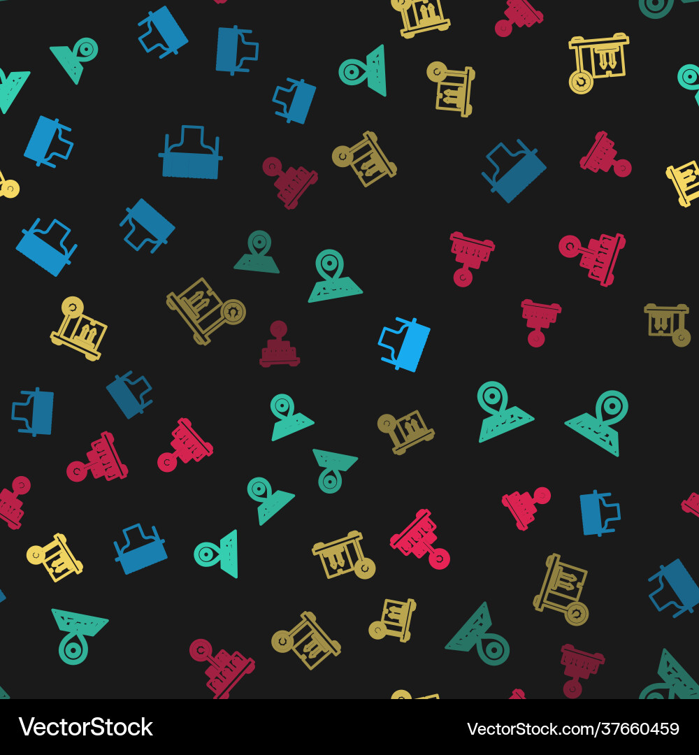 Set line scanner scanning bar code placeholder Set line scanner scanning bar code placeholder vector image