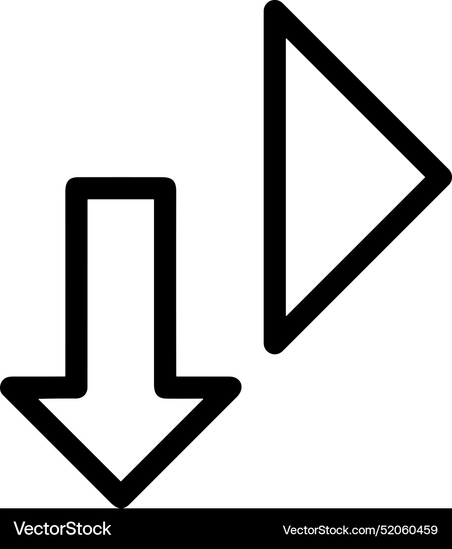 Upload outline icon symbol image Vector Image