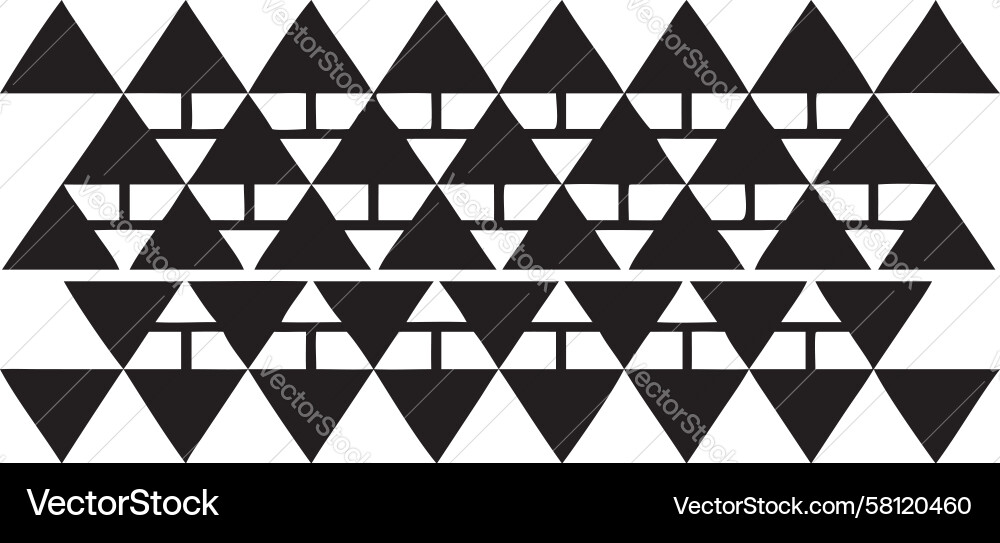 Black Triangle Array Pattern Vector Image