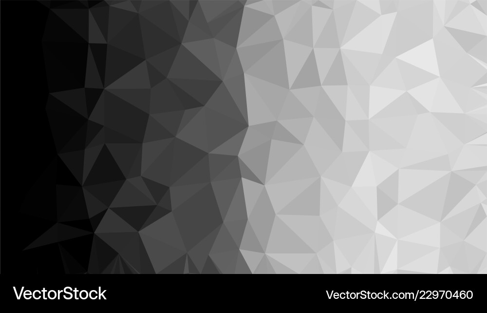 Black triangular low poly mosaic abstract pattern Black triangular low poly mosaic abstract pattern vector image