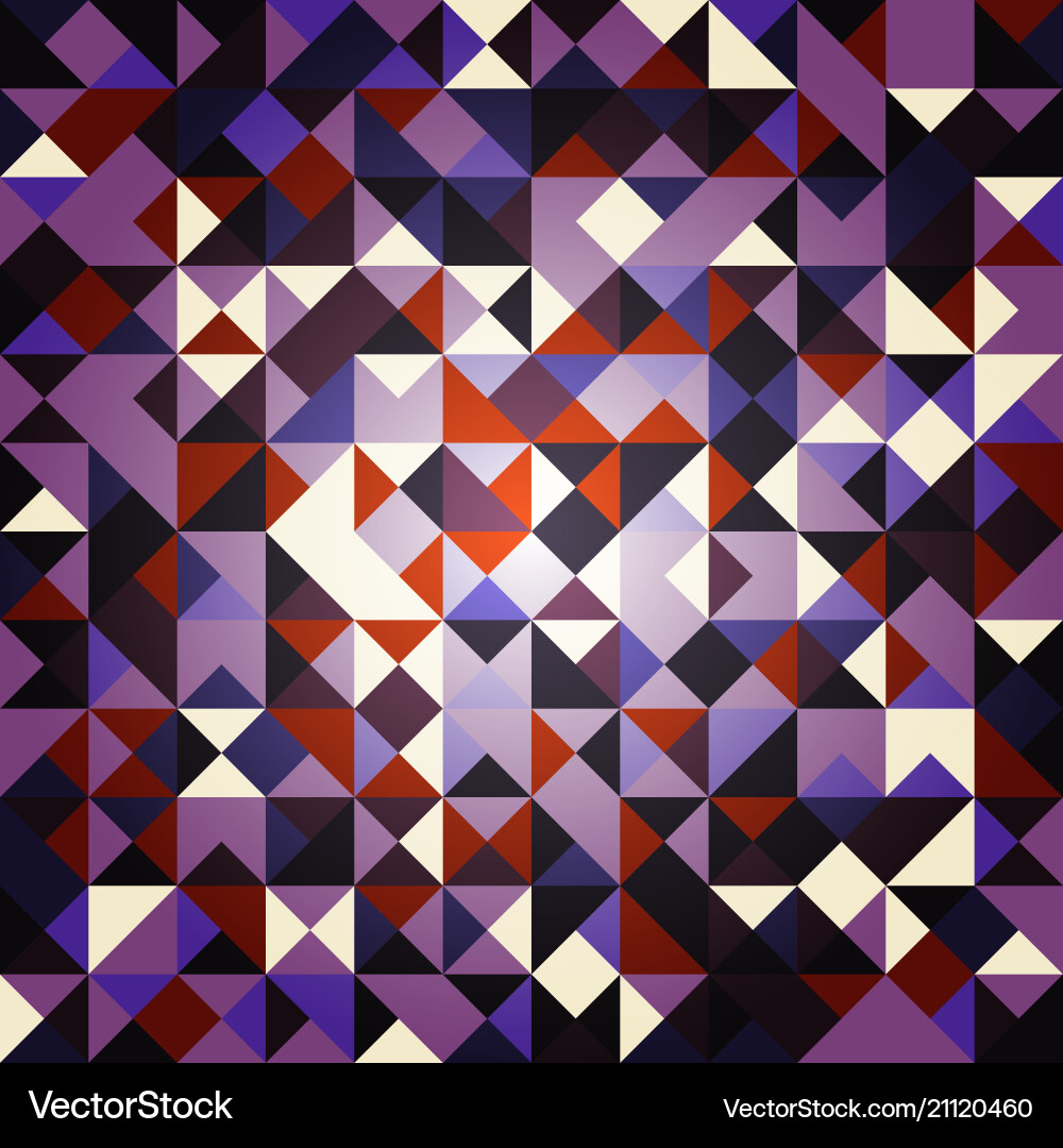 Geometric Mosaic Pattern Vector Image