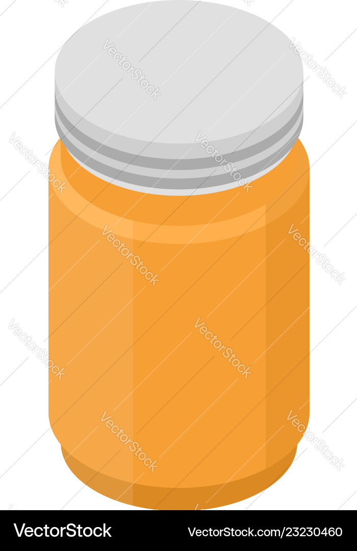 Honey jar icon isometric style Honey jar icon isometric style vector image