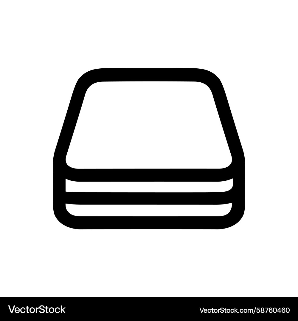 Line Art Server Storage Icon Vector Image
