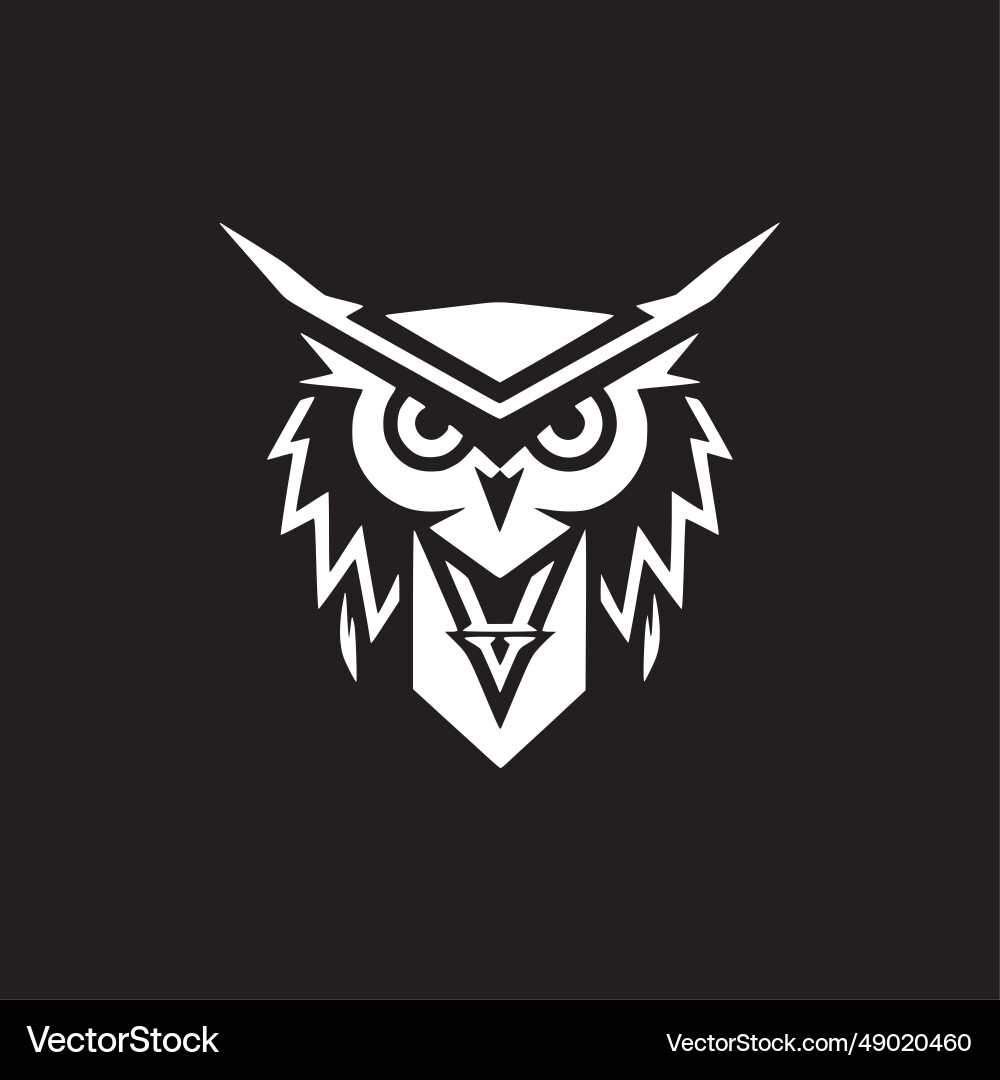Owl - minimalistisches und flaches Logo Owl - minimalistisches und flaches Logo vektorbild