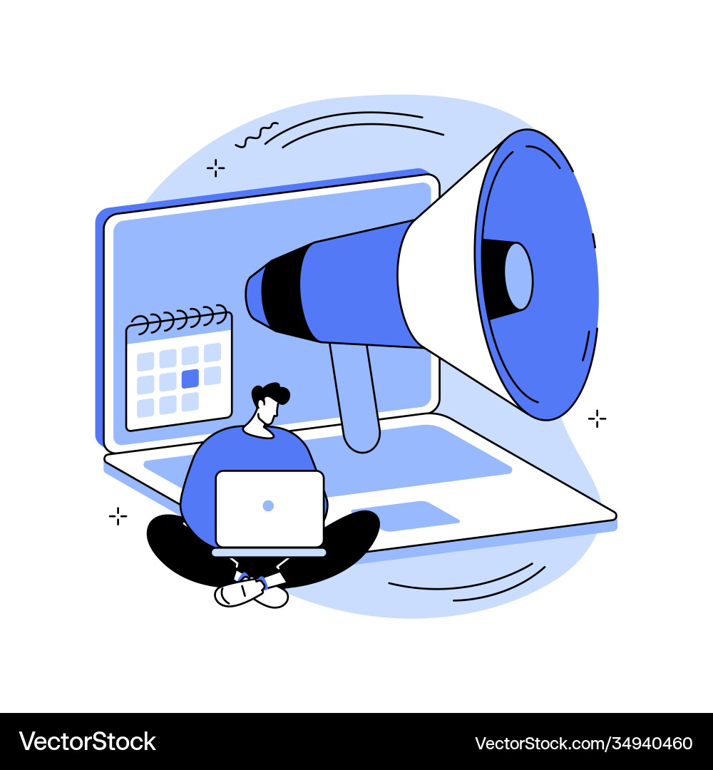 Regular blog posts abstract concept Regular blog posts abstract concept vector image
