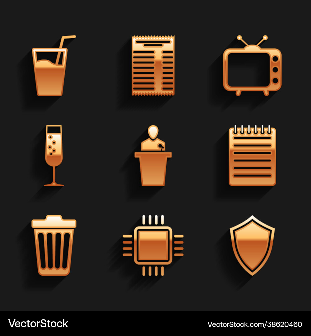 Set speaker processor with cpu shield notebook Set speaker processor with cpu shield notebook vector image