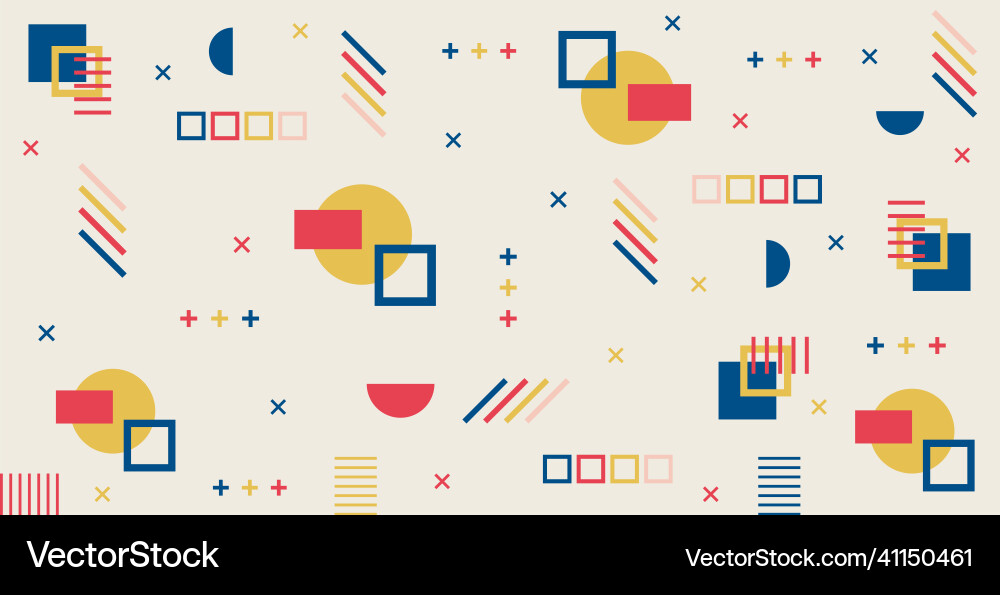Abstract background with different geometric Abstract background with different geometric Vector Image