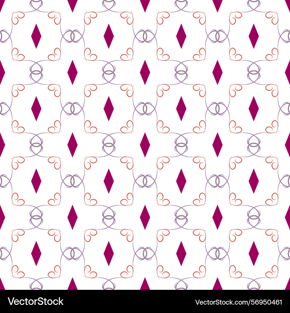 Abstract square with wave line seamless pattern Abstract square with wave line seamless pattern vector image