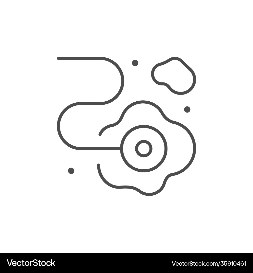 Anti leakage system line icon vector image