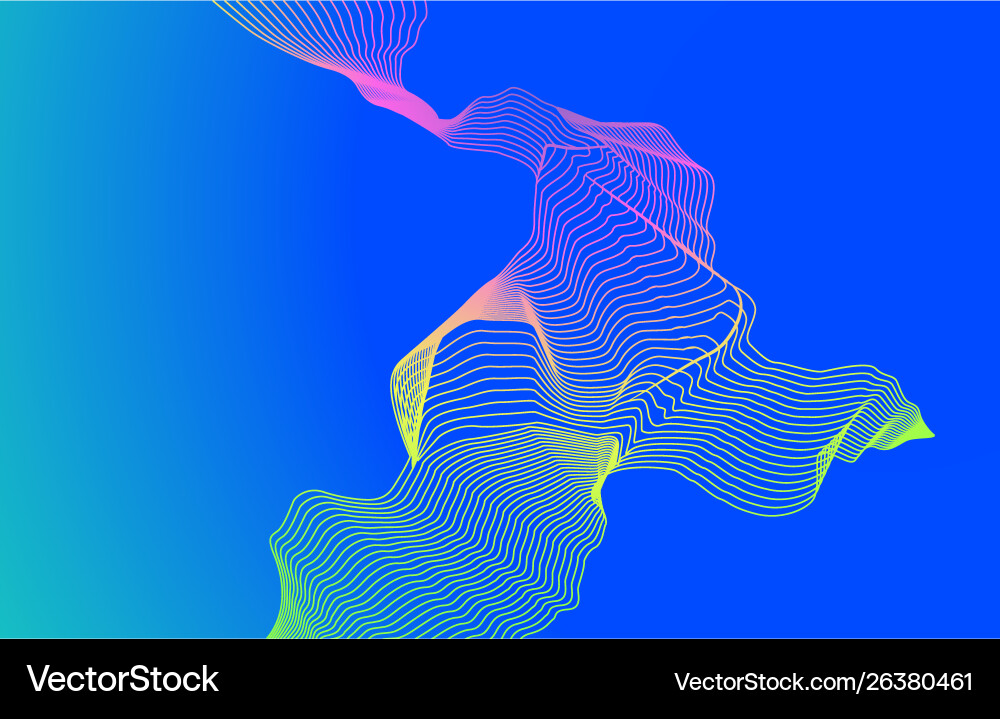 Background in style linear graphics vector image