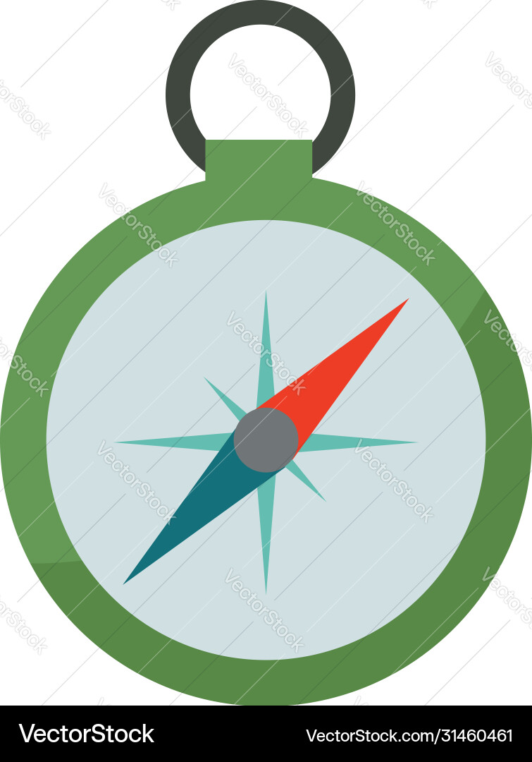 Compass on white background Vector Image