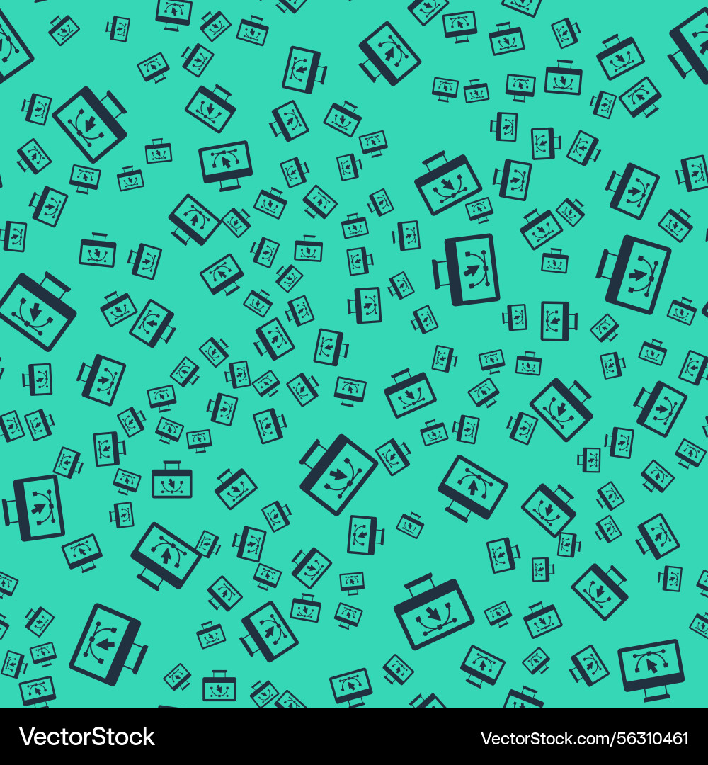Computer Display with Program Icon vector image