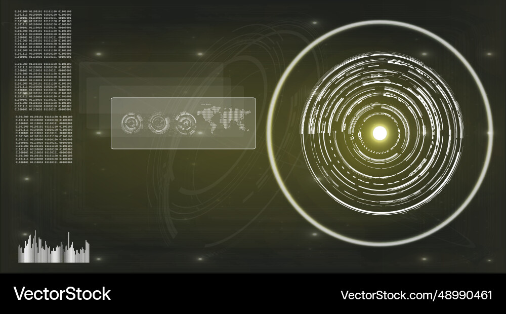 Digital circular graphics Digital circular graphics vector image