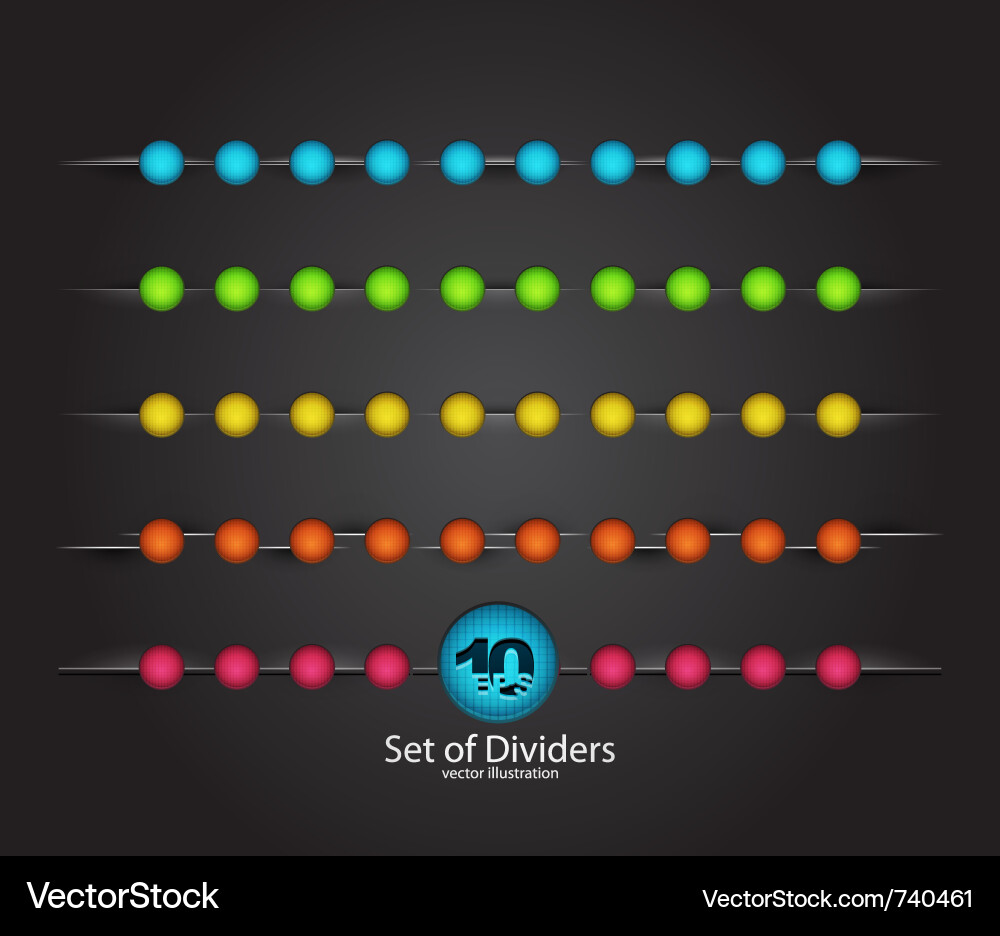 Elegant Divider Set vector image