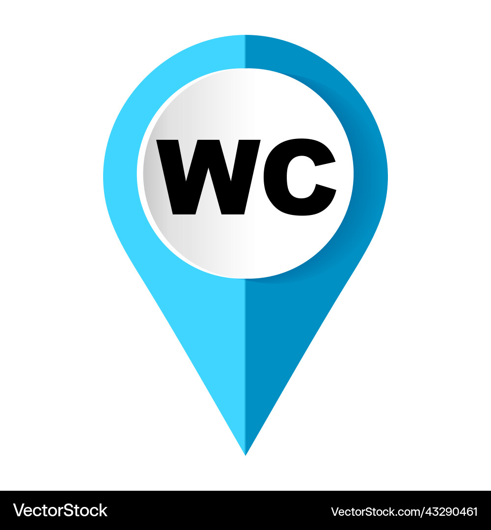 Restroom Map Zeiger-Symbol auf weißem Hintergrund Restroom Map Zeiger-Symbol auf weißem Hintergrund vektorbild
