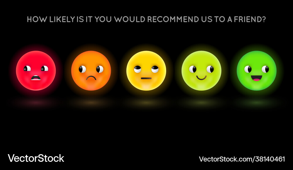 Satisfaction rating set feedback icons in form Satisfaction rating set feedback icons in form vector image