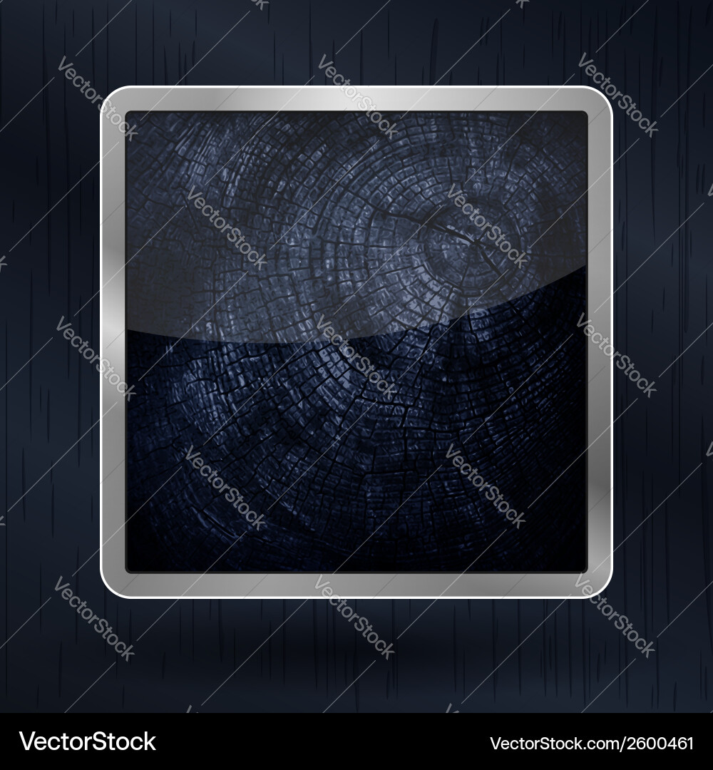 Wooden icon Vector Image