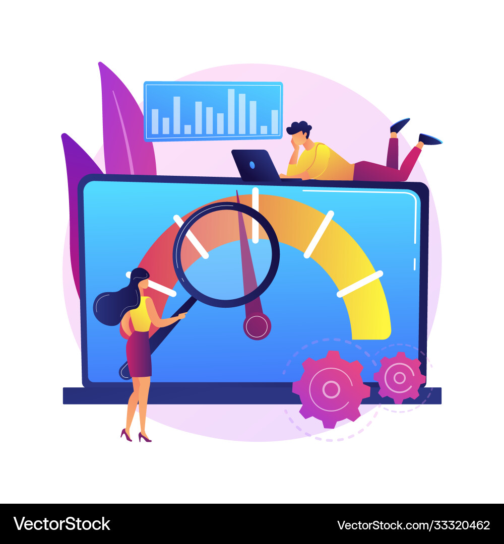 Benchmark testing abstract concept Benchmark testing abstract concept vector image