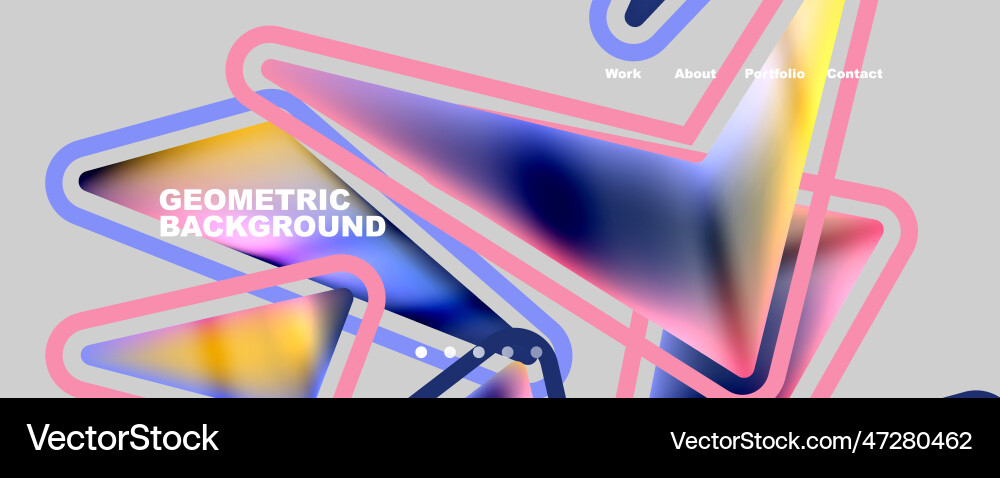 Bright colorful triangular shapes abstract Bright colorful triangular shapes abstract vector image