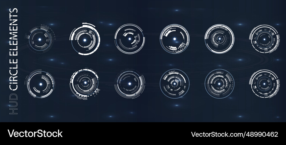 Circular data visualization Circular data visualization vector image