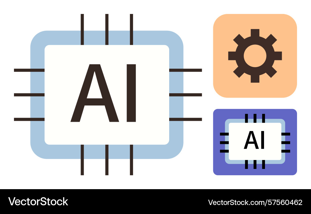 Concept of artificial intelligence and technology Concept of artificial intelligence and technology vector image