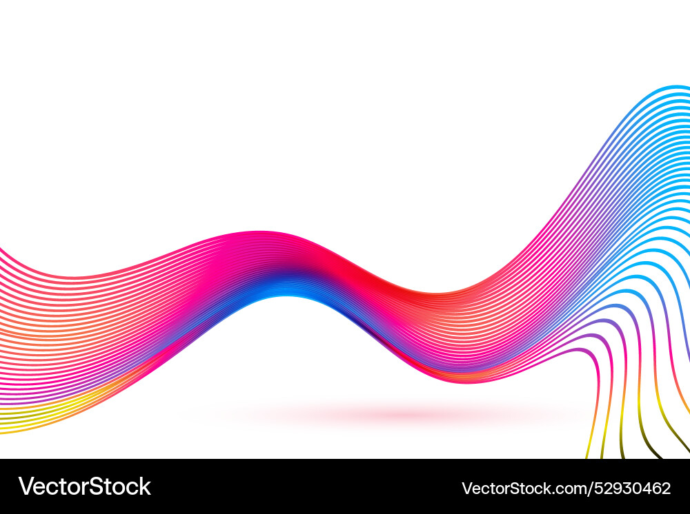 Dynamic Fluid Color Wave Background vector image