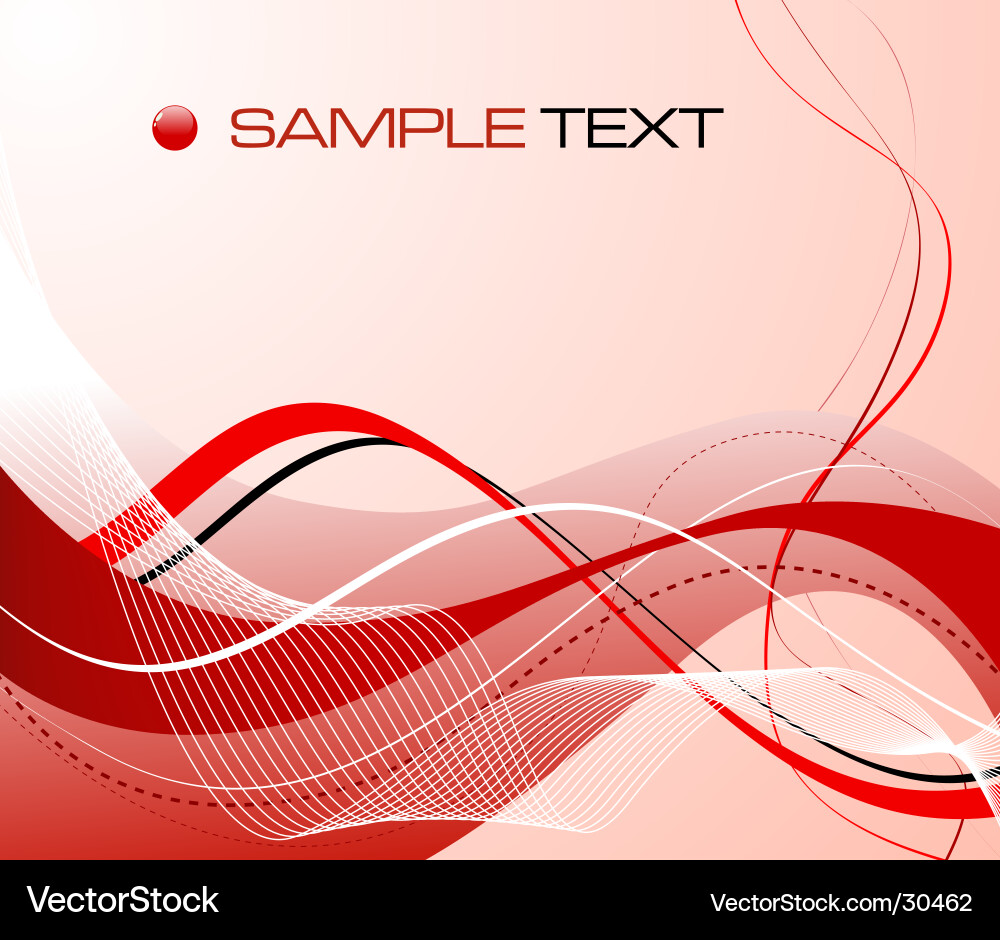 Dynamic Red Abstract Background Vector Image