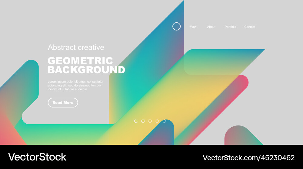 Fluid gradient triangles landing page background Fluid gradient triangles landing page background Vector Image