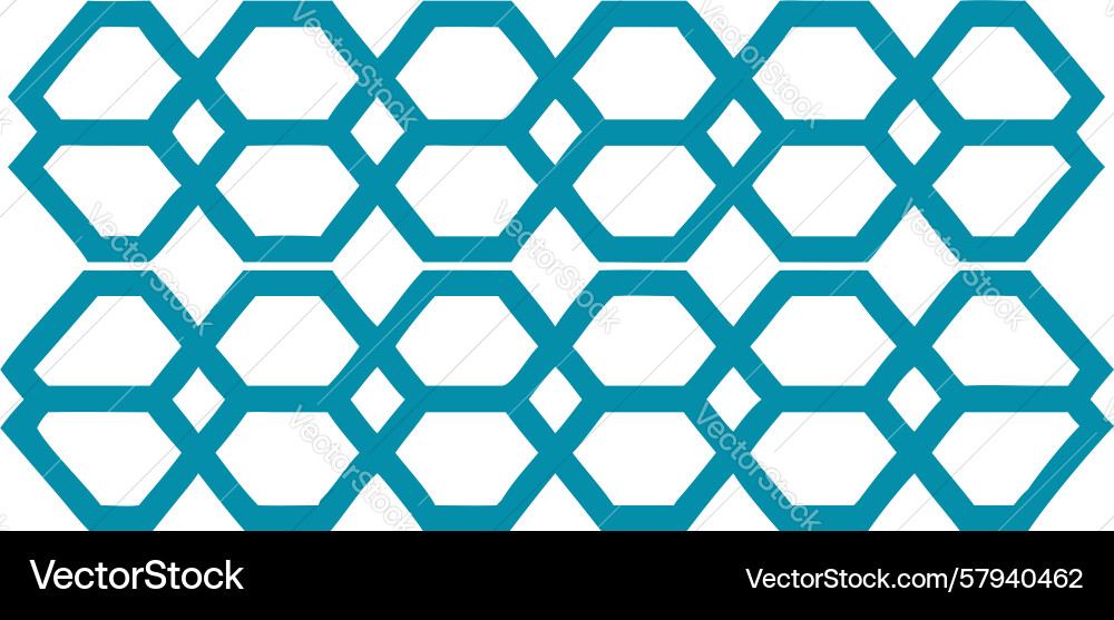 Hexagonal Network Pattern vector image