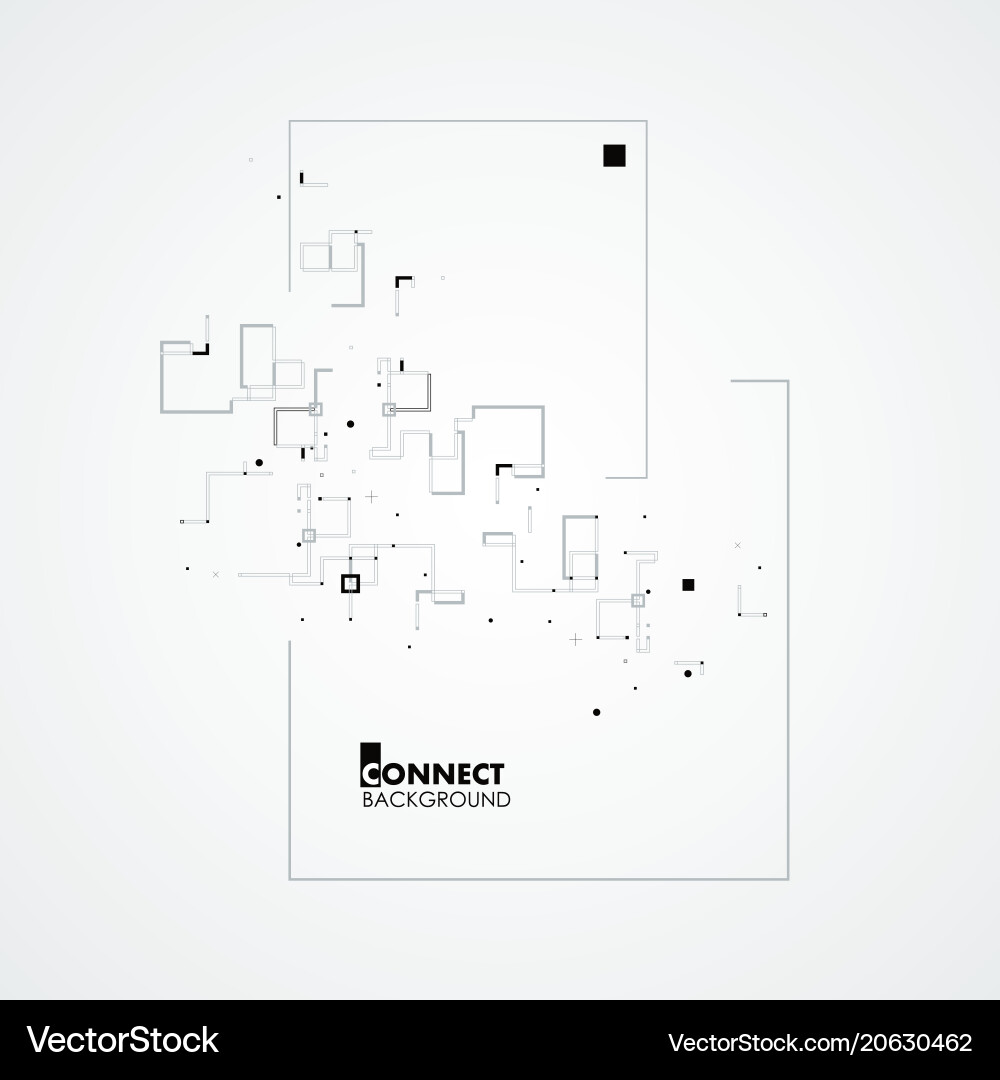 Line square circle elements Line square circle elements vector image
