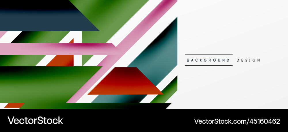 Minimal geometric abstract background dynamic 3d Vector Image