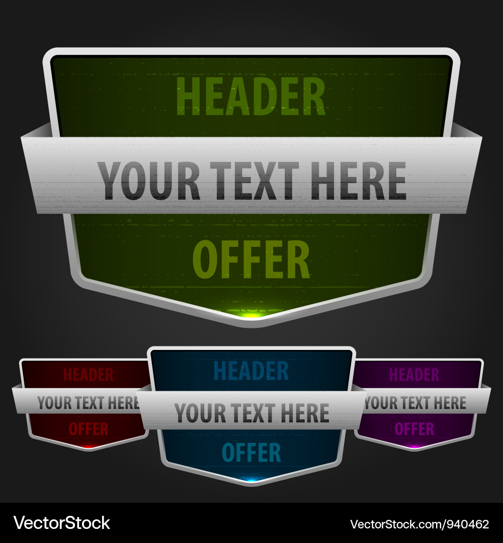 Modern Web Banner Vector Image