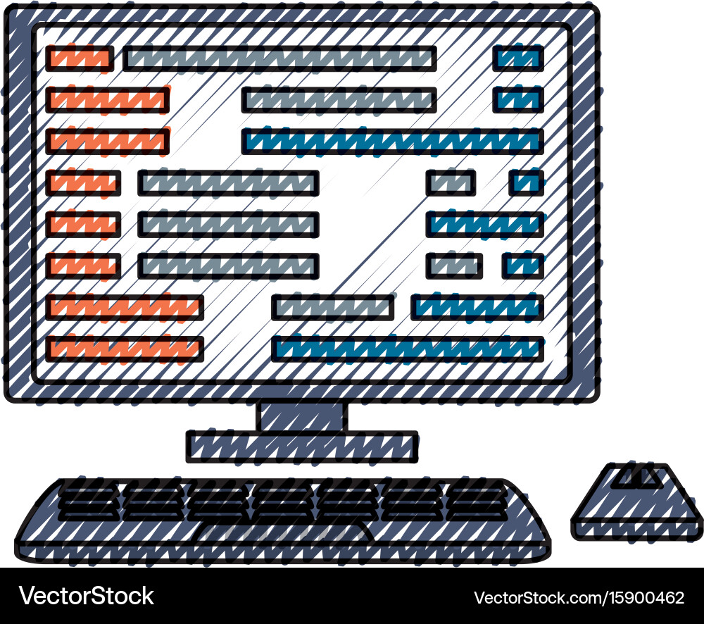 Programming system codes Vector Image