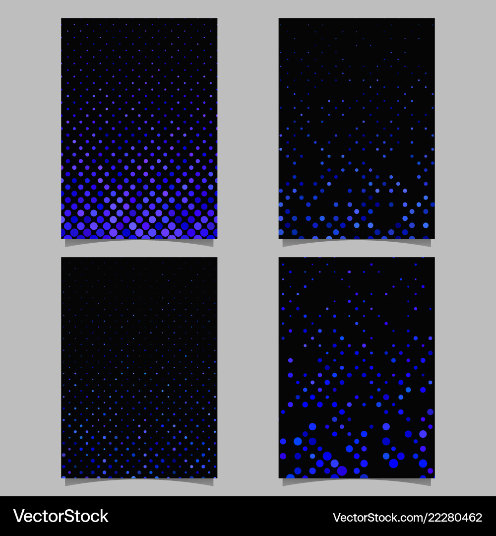 Repeating circle pattern flyer template vector image
