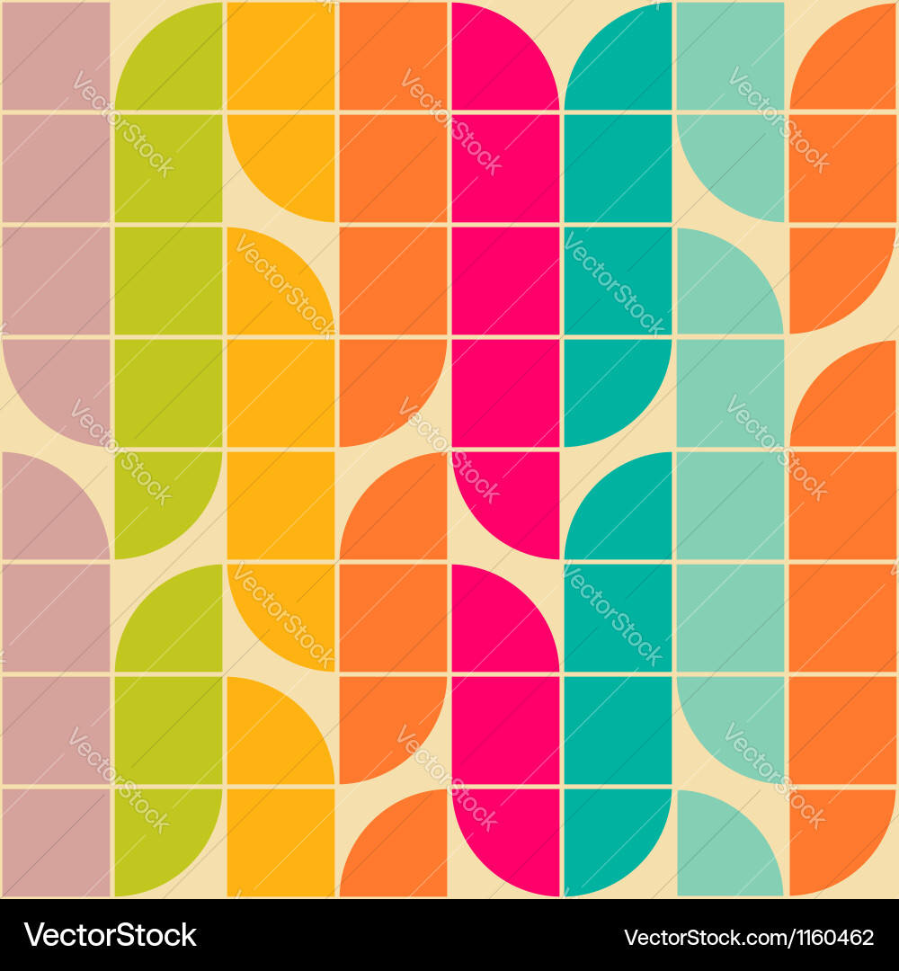Retro Geometric Pattern vector image