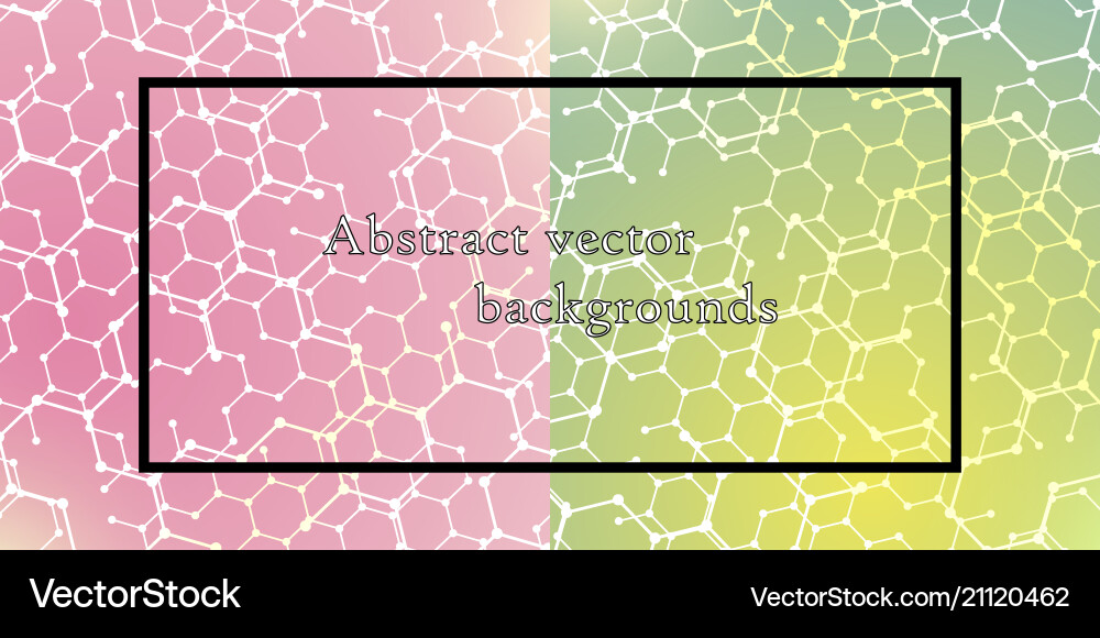 Set of seamless patterns repeating geometric vector image