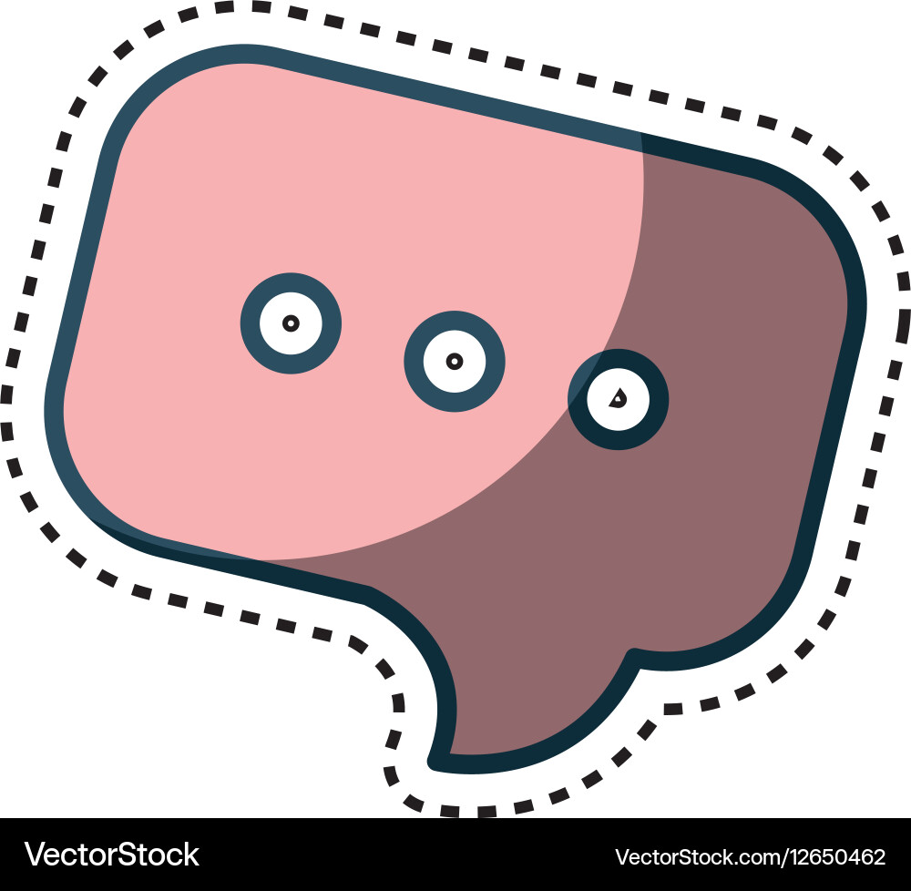 Speech bubble message isolated icon vector image