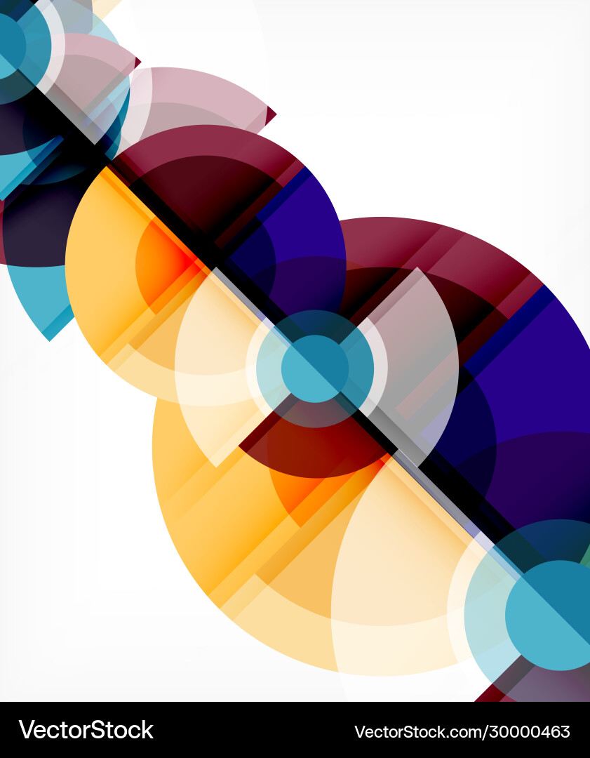 Abstract background circle and triangle design Vector Image